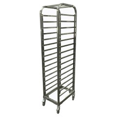 Тележка-шпилька для гастроемкостей ЦМИ Профи ШпП(GN1/1-15)-38/54/180, нерж. колёса Ø100 мм