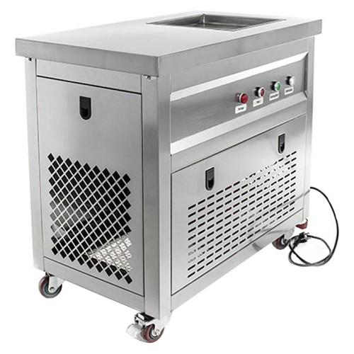 Фризер для жареного мороженого Foodatlas KCB-1F (световой короб, стол для топпингов)