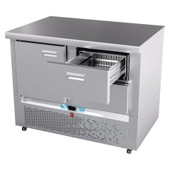 Стол морозильный Abat СХН-70Н-01 (дверь, 2 ящика 1/2, без борта)