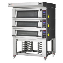 ПЕЧЬ ПОДОВАЯ С ПОДСТАВКОЙ С НАПРАВЛЯЮЩИМИ APACH BAKERY LINE E2LK2S DPBI-T