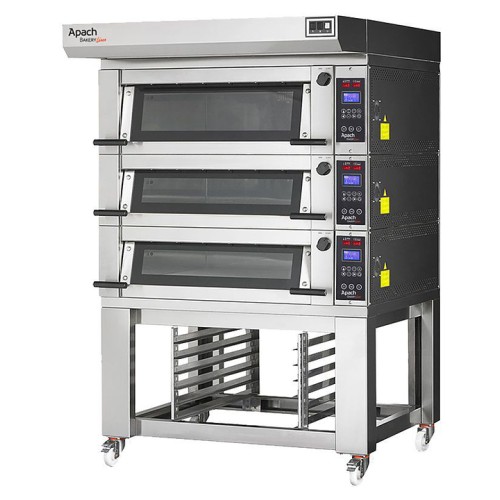 ПЕЧЬ ПОДОВАЯ С ПОДСТАВКОЙ С НАПРАВЛЯЮЩИМИ APACH BAKERY LINE E2LK2S DPBI-T