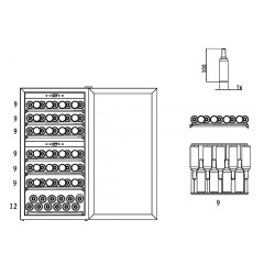 Винный шкаф CASO WineComfort 66 black