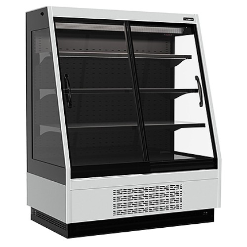 Горка холодильная Carboma F16-08 VV 1,0-1 STANDARD фронт X1 версия 2.0 9006-9005