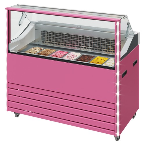 Витрина для мороженого Carboma Bliss IC72 SL 1,3-1 станд. цвета