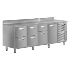 Стол холодильный KAYMAN КСХ-2241/70 (1 дверь, 6 ящиков)