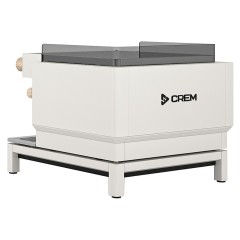 Кофемашина Crem EX3 Mini 2GR Display TA белая, высокая группа, светлый дуб