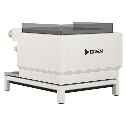 Кофемашина Crem EX3 Mini 2GR Display TA белая, высокая группа, светлый дуб