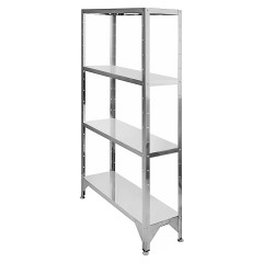 Стеллаж кухонный Hessen С-1,6*10*3/4 нерж.