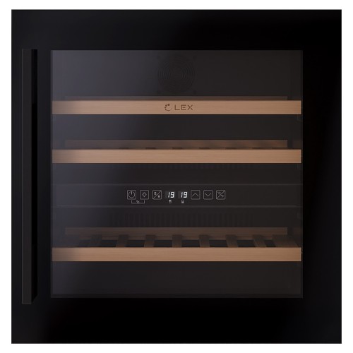 Винный шкаф Lex LWD6036BL dual zone черный