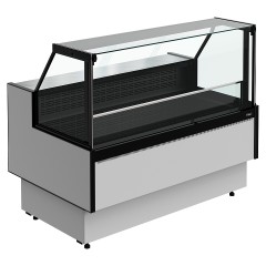 Витрина морозильная Carboma Praia 2 GC85 SL 1,5-1 версия 2.0 (с боковинами 9006-9005)