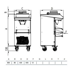 Фризер для мороженого STAF59 BFE150A