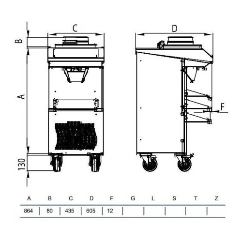 Фризер для мороженого STAF59 BFE150A