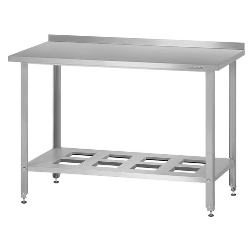 Стол производственный Mecon Norma Ral СПРн 1800х600х860 мм, полка-решетка, с бортом