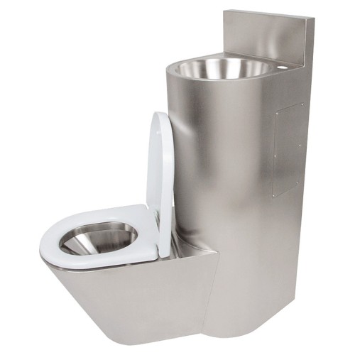 Унитаз антивандальный Oceanus 1-004.1(L) (нерж. сталь) левый