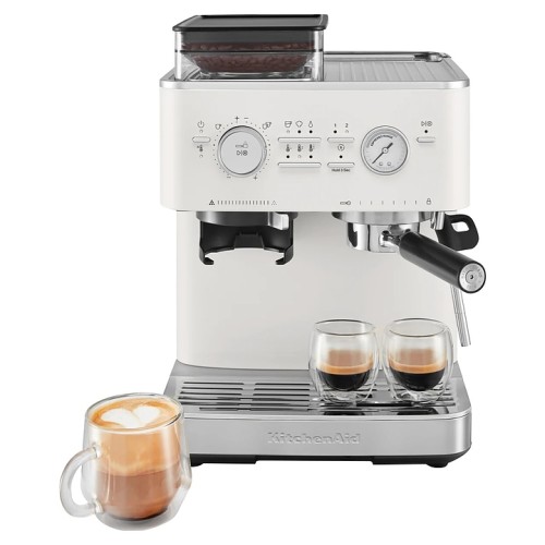 Эспрессо кофемашина полуавтоматическая KitchenAid 5KES6551EPL фарфорово-белая