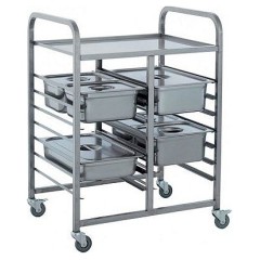 Тележка-шпилька для гастроемкостей KAYMAN СШ-13/71-А 7х2 уровней GN1/1