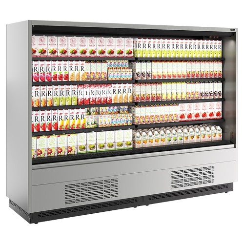 Горка холодильная Carboma FC 20-07 VM 2,5-2 версия 2.0 0030 (бок металл с зеркалом) 9006-9005