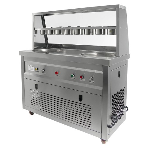 Фризер для жареного мороженого Foodatlas KCB-2Y (контейнеры, стол для топпингов)