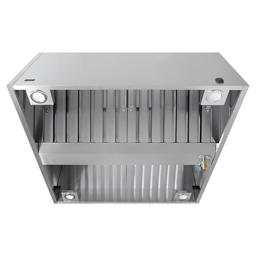 Зонт вытяжной островной Luxstahl ЗКЦ 1000х1200 коробчатый