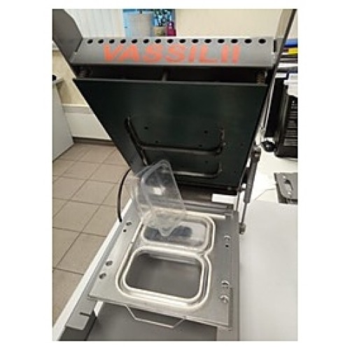 Запайщик лотков VASSILII Контур № 2207 c контурной обрезкой пленки для контейнера 125х82 мм*2