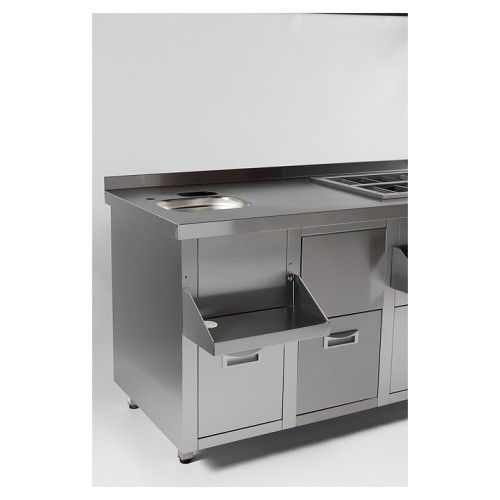 Барная станция Restoinox БСЗ1-15/7-05 с ящиками и вертушкой