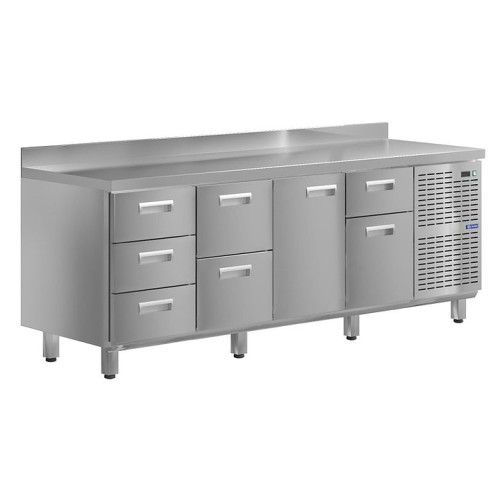 Стол холодильный KAYMAN КСХ-3214/60 (1 дверь, 7 ящиков)