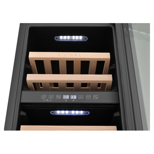 Винный шкаф Zugel ZCWI310DB черный