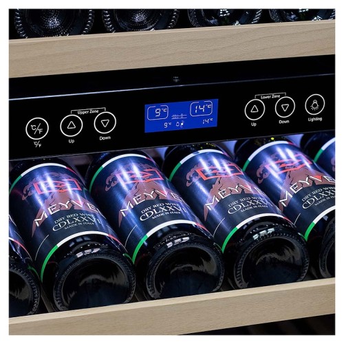 Винный шкаф Cellar Private CP027-2TBH черная дверь со скрытой рукояткой