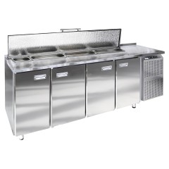 Стол холодильный для салатов Finist СХСс-600-4(1/6) (боковой холодильный агрегат)