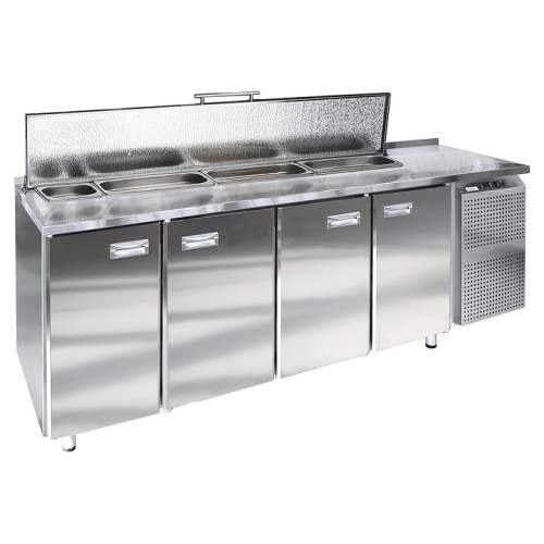 Стол холодильный для салатов Finist СХСс-600-4(1/6) (боковой холодильный агрегат)