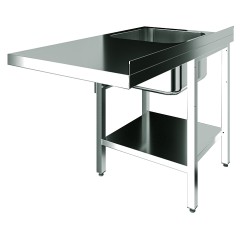 Ванна моечная Restoinox ВМЦРК/1-12/7-БЛ крыло под посудомойку