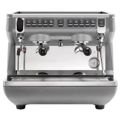 Кофемашина автоматическая Nuova Simonelli Appia Life Compact 2Gr V серый металлик, высокие группы, экономайзер, автомат