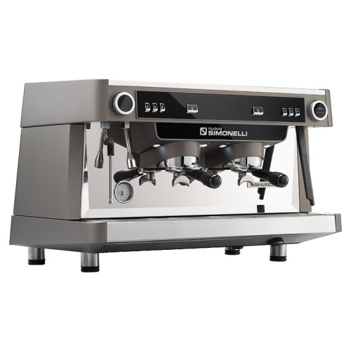 Кофемашина полуавтоматическая Nuova Simonelli Nuova Aurelia SEM 2Gr S 220V metallic grey+high groups+Group Display+Double wall steam wand+LED