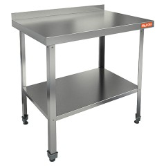 НСО-10/7БП ЭЦ стол произ. пристен. с полкой (оцин.угол.), HICOLD RUS