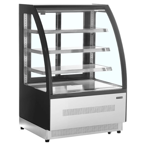 Витрина кондитерская TEFCOLD LPD900C/BLACK черная/нерж
