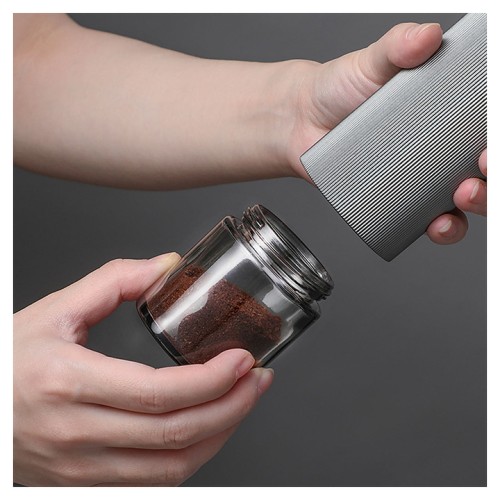 Кофемолка механическая ZeroHero S02 серая