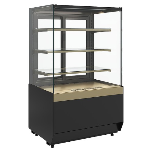 Витрина кондитерская Carboma KC70 VM 0,9-1 Light версия 2.0 (Bronze 9005/0109)