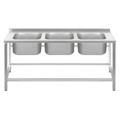 Ванна моечная Luxstahl ВМ3 18/6/8.5 без фартука (315515)