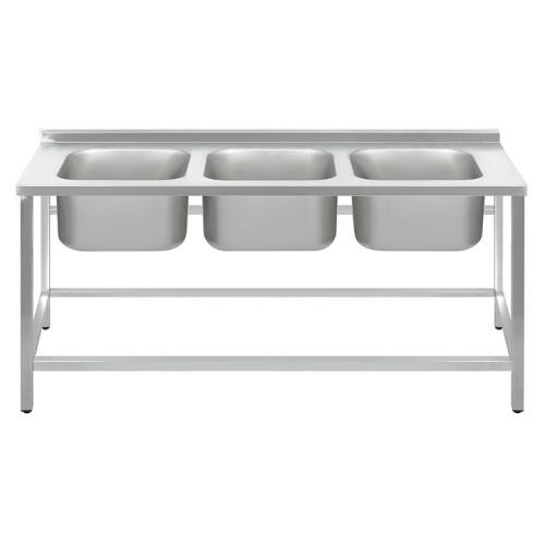 Ванна моечная Luxstahl ВМ3 18/6/8.5 без фартука (315515)