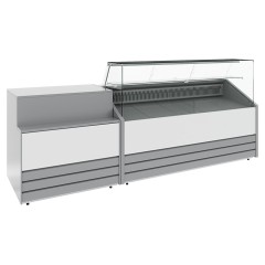 Витрина холодильная Carboma Praia 2 GC85 VM 1,8-1 версия 2.0 (с боковинами 9006-9005)