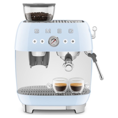 Эспрессо кофемашина SMEG EGF03PBEU пастельная голубая