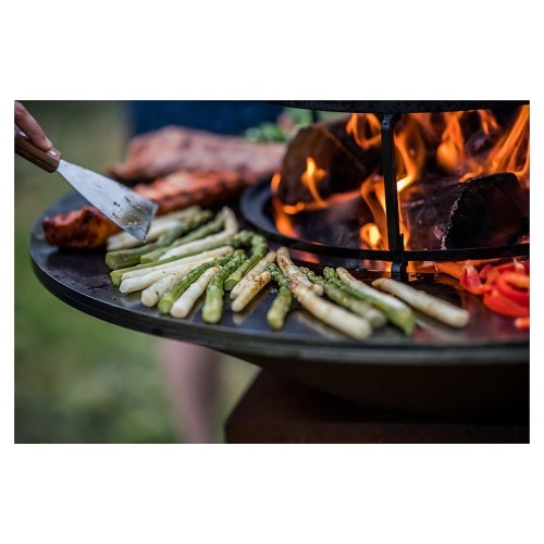 Гриль уличный COEO TRIO 98 h=110 см черная сталь