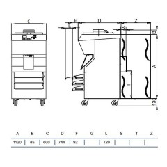 Батч-фризер для мороженого STAF59 BFE400 W
