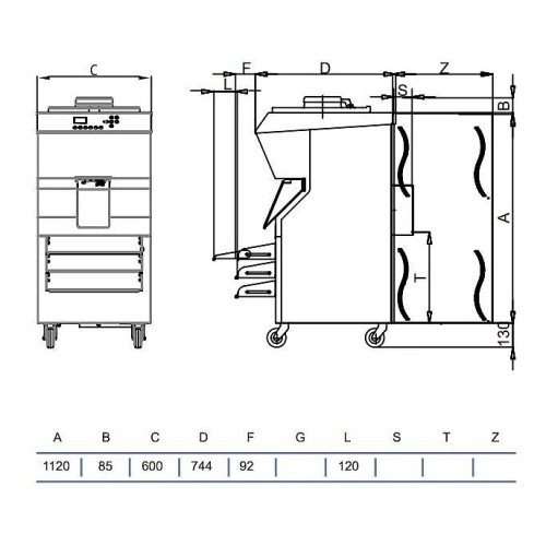 Батч-фризер для мороженого STAF59 BFE400 W