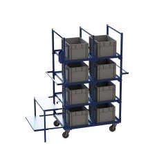 Тележка производственная MetallCart VK13 для подбора, 8 ячеек