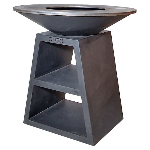 Гриль уличный COEO TRIO 98 h=100 см черная сталь