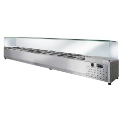 Витрина холодильная Finist ToppingBox НХВсп-10 с прямоугольным стеклом