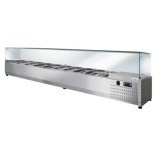 Витрина холодильная Finist ToppingBox НХВсп-10 с прямоугольным стеклом
