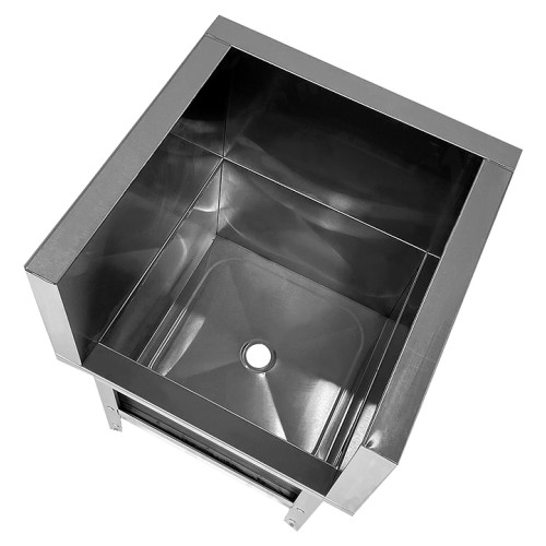 Ванна моповая Mecon Norma Inox ВМСн 530х530х500 (800) мм П-образная облицовка, ножка угловая