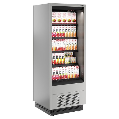 Горка холодильная Carboma FC 20-07 VM 0,7-2 версия 2.0 0300 (бок металл) 9006-9005